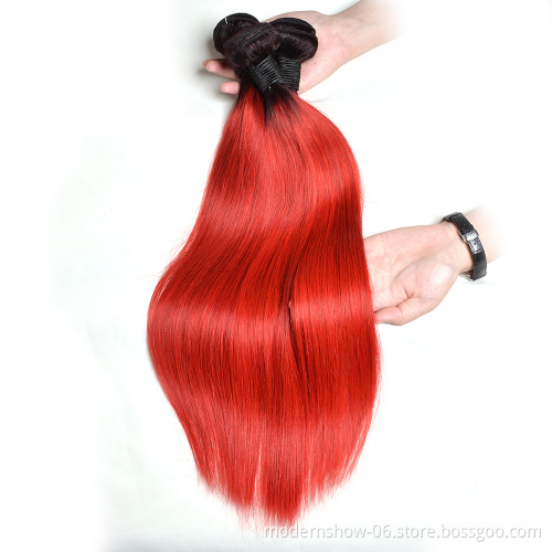 Dropship 1B/99J/27/30/Red/Blue/Grey silk straight hair bundles indian straight wave virgin hair wefts